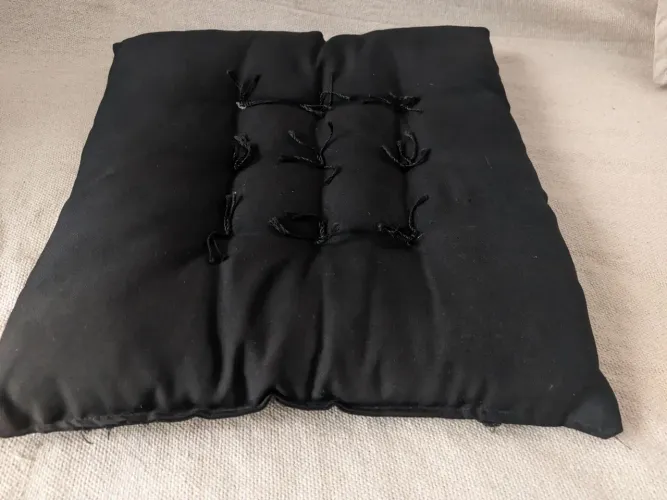 10 Almofadas Futton 40x40cm pretas assento