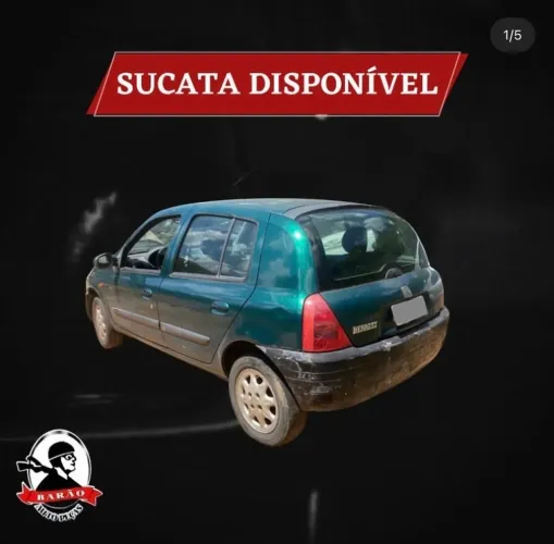 Carro para retirada de peças Clio RL 1.0 2000 (Com rodas de liga leve)