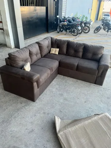 Sofá De Canto No Crediário. Loja R&L Moveis 