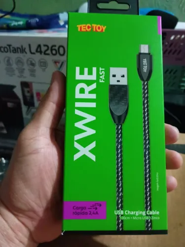 Cabo USB para Celular Tec Toy Xwire Fast 100cm