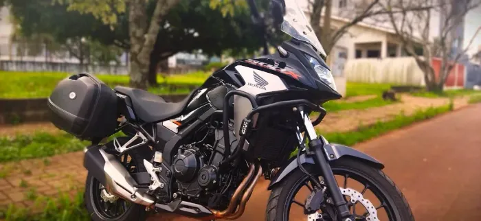 Honda CB500X ABS 2021/22 - Preta + Baús Kappa