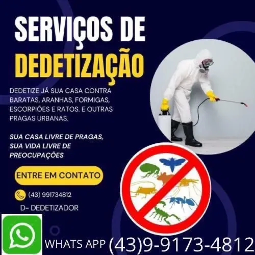 DEDETIZAÇÃO EM LONDRINA E REGIÃO