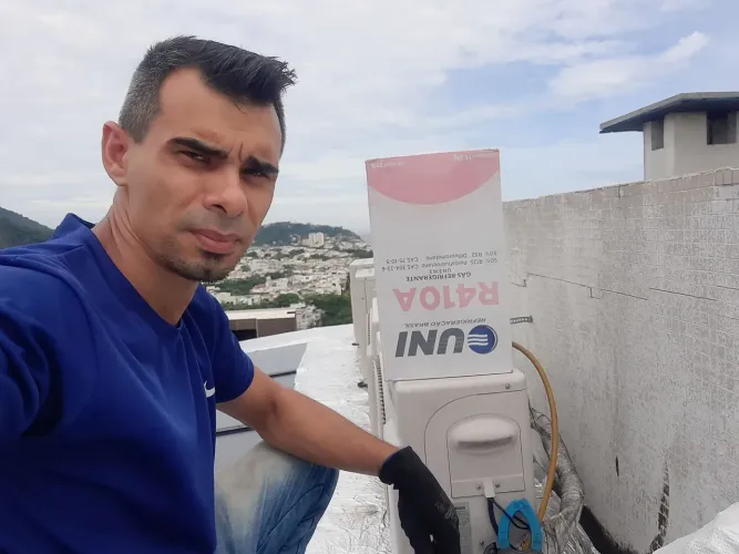 Refrigeração de ar condicionado Split e ar de janela