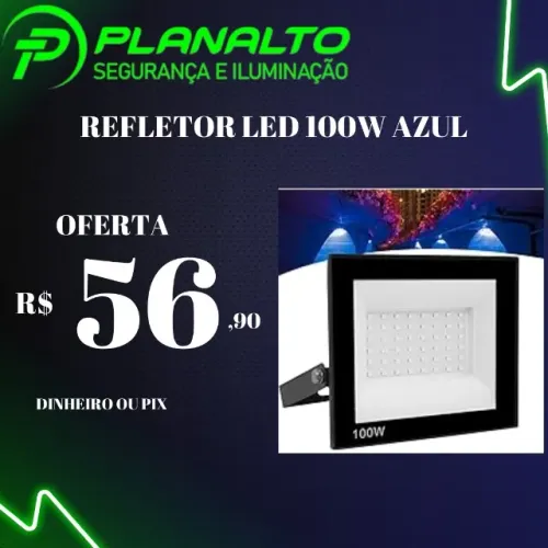 Refletor de led 100w azul