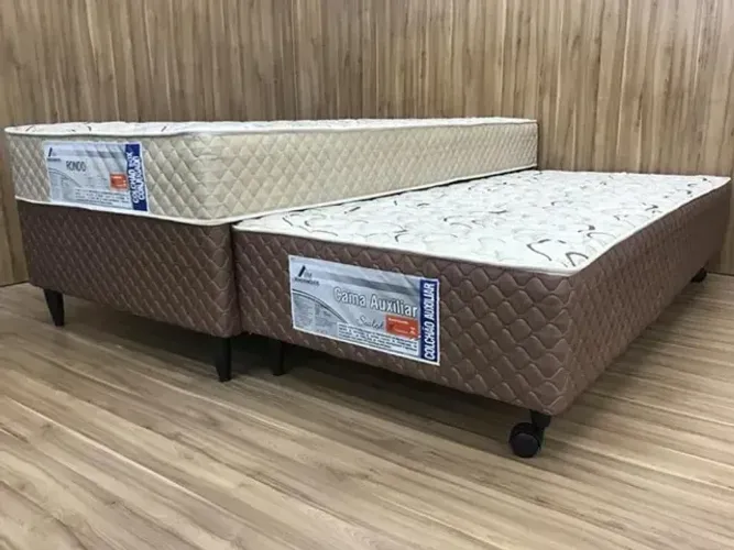 Cama Box Solteiro e Cama Auxiliar Duo - Pague somente na entrega!