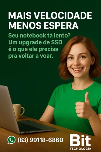 Upgrade de SSD para Notebook em João Pessoa - Bit Tecnologia - Black Friday Super Promoção