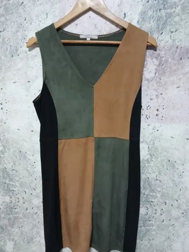 Vestido Suede Colorido
