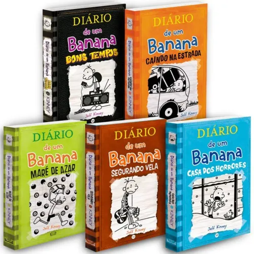 Coleção Diário de um Banana (5 livros) - Perfeito Estado!