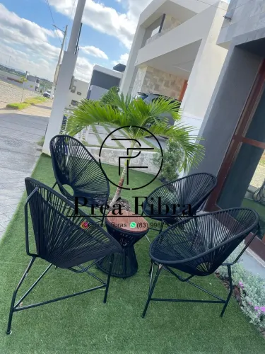 Conjunto de Cadeiras em corda náutica  - Conforto e Design