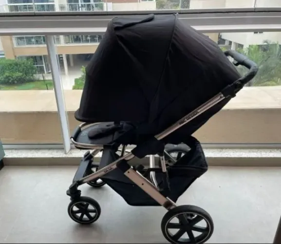 KIT Carrinho + Moisés + bebê conforto (Marca ABC Desing Salsa 4 - Alemão)