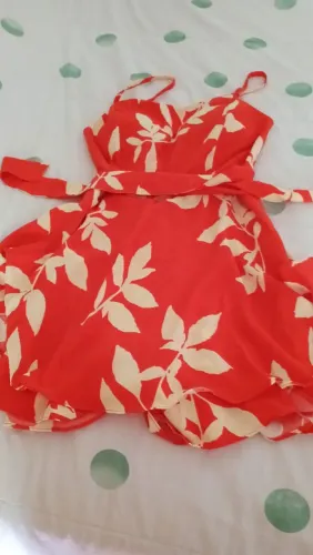 Macacão curto estampado