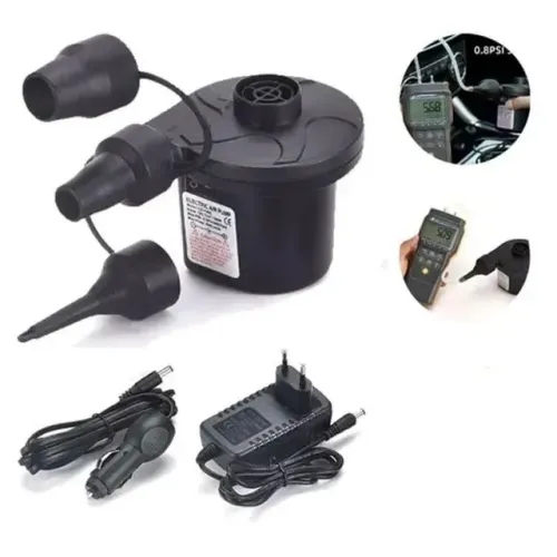Bomba de Ar Elétrica BMAX BTAX106 - Inflador e Desinflador Bivolt com Bicos - Loja Coimbra