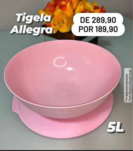 Tigela da Tupperware 5 Litros apenas 160,00 