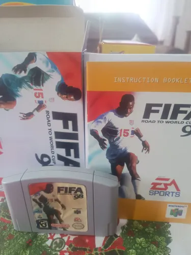 Jogo FIFA 98 - Nintendo 64 com vc e manual