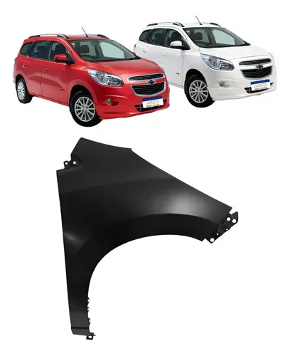 Paralama Direito Gm Spin 2014 A 2018 Sem Furo Preto Novo