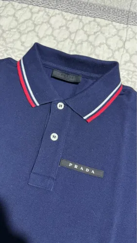 Camisa Polo Prada Azul Marinho (original)