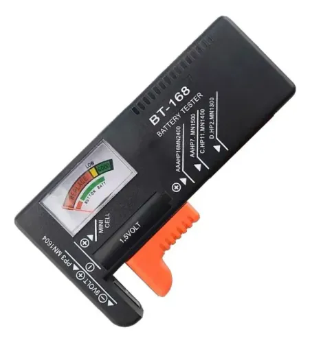 Testador Medidor de Pilhas e Baterias Universal Para Células AA, AAA, C, D, 9V - WZetta
