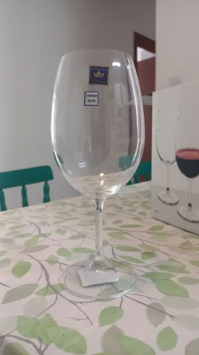 Conjunto 6 taças grandes cristal Bohemia 580ml