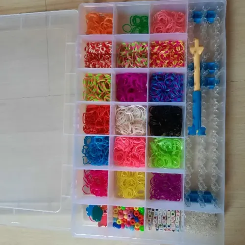 Maleta de elástico para fabricar pulseiras