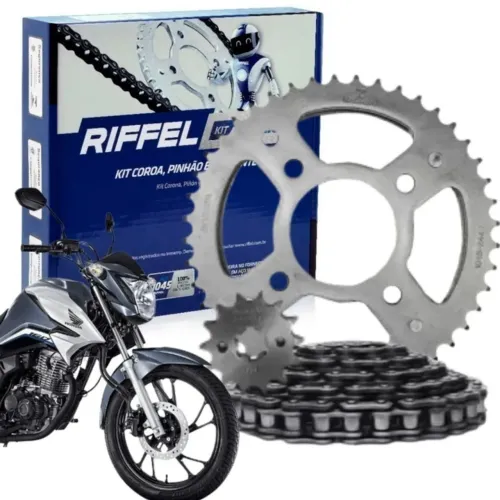 KIT TRANSMISSÃO CG 160 (TITAN/FAN/START/CARGO) 2016- 2025 / CG 150 ATÉ 2016