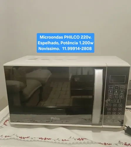 Microondas Philco Espelhado Novíssimo 220v