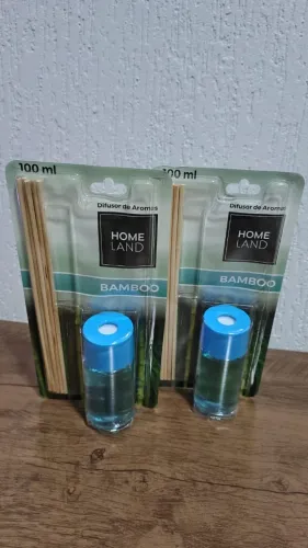  Kit 4 Difusores de Aromas Home Land, modelo Bamboo de 100m
