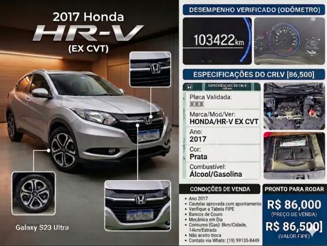 Honda HR-V EX 1.8 Flexone 16V 5P Aut. 2017