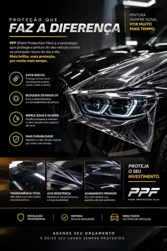 APLICAÇÃO DE PPF AUTOMOTIVO - PROTEÇÃO PREMIUM PARA SEU VEÍCULO