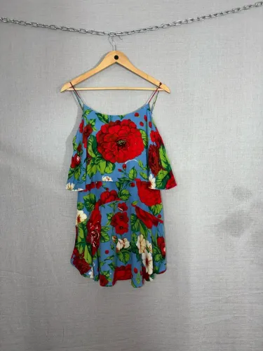 Vestido floral Farm Tam M