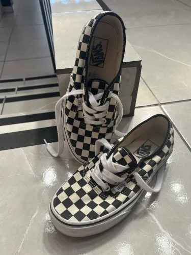 Tênis Vans Xadrez Checkerboard Black Off White