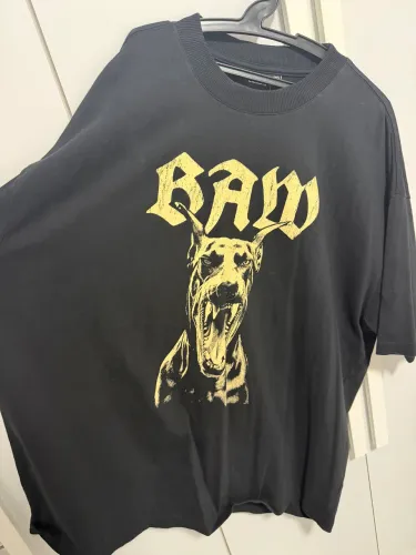 Blusa baw preta oversized estampa de doberman, nova, tamanho 3G