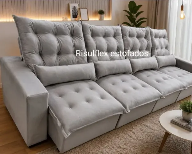 sofá retrátil e reclinável de alta padrão