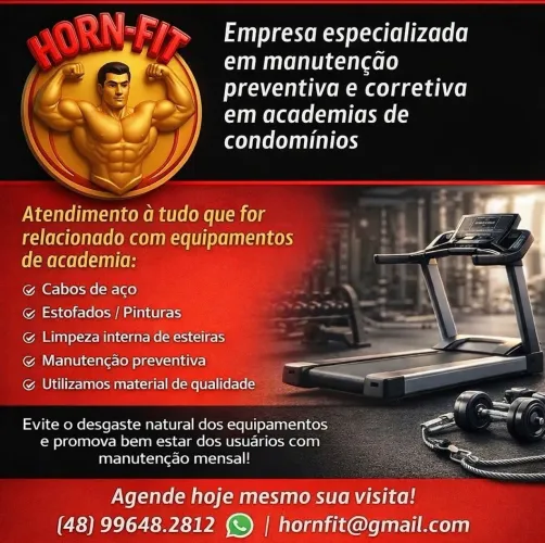 Conserto a tudo para sua academia.
