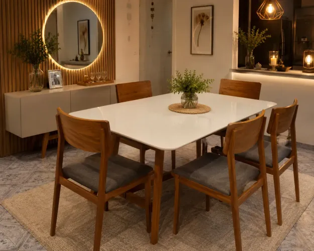 Mesa Sala de Jantar com 6 cadeiras