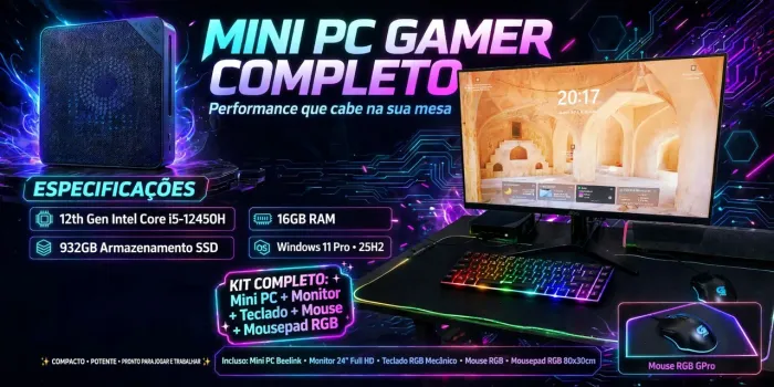 Mini Pc beelink SEi 12 Completo