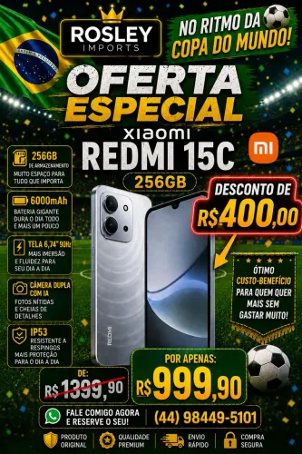 Celular Redmi 15 C - 256gb / 8Gb RAM