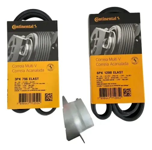 Kit Correia Alternador E Ar - Compatível com Volkswagen Gol 2019
