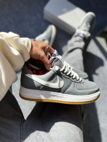 Nike Air Force One Linha luxo Grafite/Branco/Xadrez Masculino