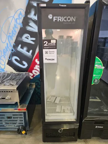 freezer slim porta de vidro 284 litros
