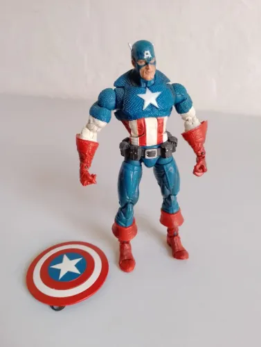 Marvel Legends Capitão América Face Off  *possui detalhe 