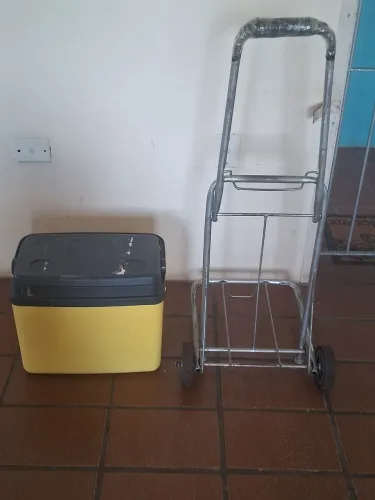 Carrinho de Alumínio e caixa Termina 25 litros
