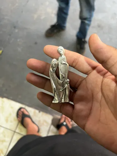 Prata desenho família sagrada 925