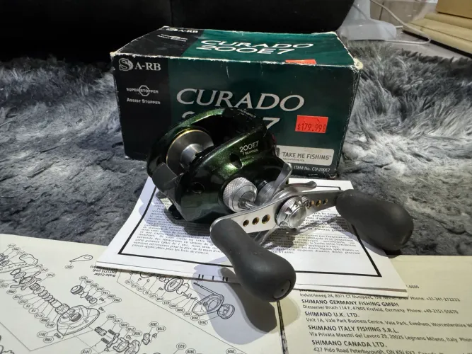 Carretilha Shimano Curado 200e7 Completa