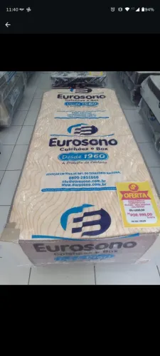 UNIBOX SOLTEIRO - EUROSONO, ATÉ 12X SEM JUROS.