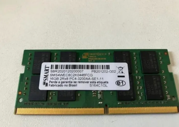 Memoria Smart 16Gb Ddr4 Pc4 3200aa Sms4wec8c2k0446fcg Notebook Dell HP Lenovo