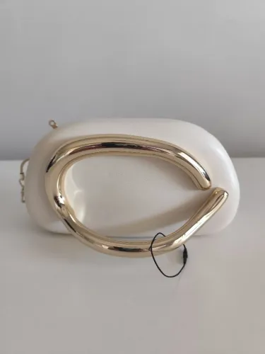 Bolsa Cluth nova Zara creme Tam p
