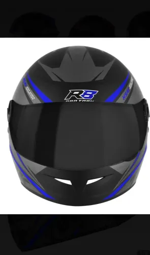 Capacete Pro Tork R8, viseira fumê tamanho 58
