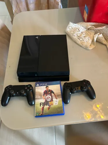 ? PS4 Fat 500GB + 2 Controles + FIFA 15 | Testado
