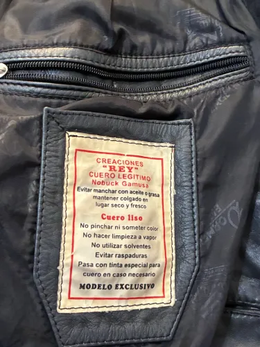 JAQUETA DE GRIFE,COURO LEGÍTIMO XXXL