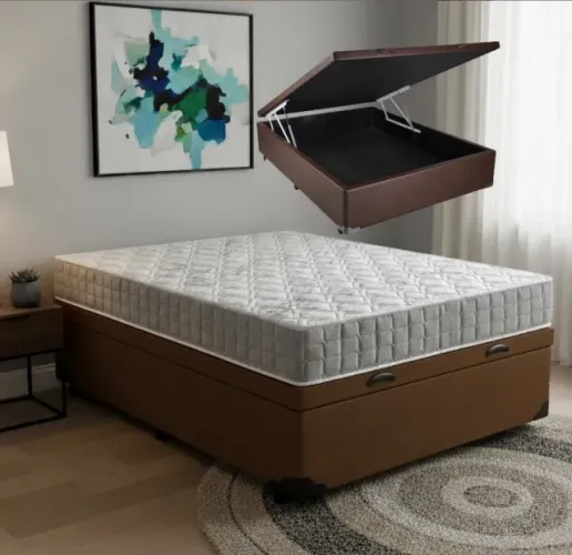 Conjunto Casal Comfort Bau Marrom